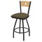 Holland Bar Stool Co 36" Swivel Counter Stool, Pewter Finish, Nat Back, Graph Cork Seat X830 - alternate 1
